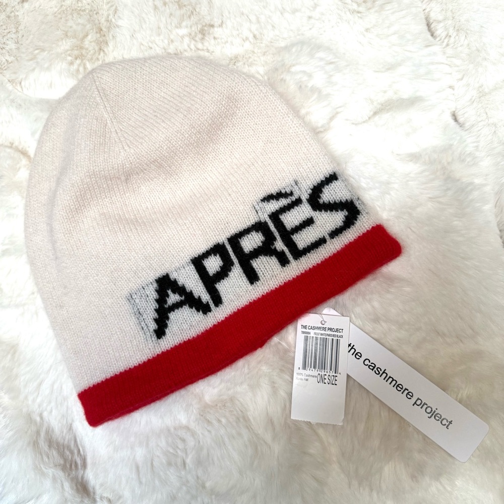 NWT Cashmere Project “Apres” winter hat 100% cashmere new with tags